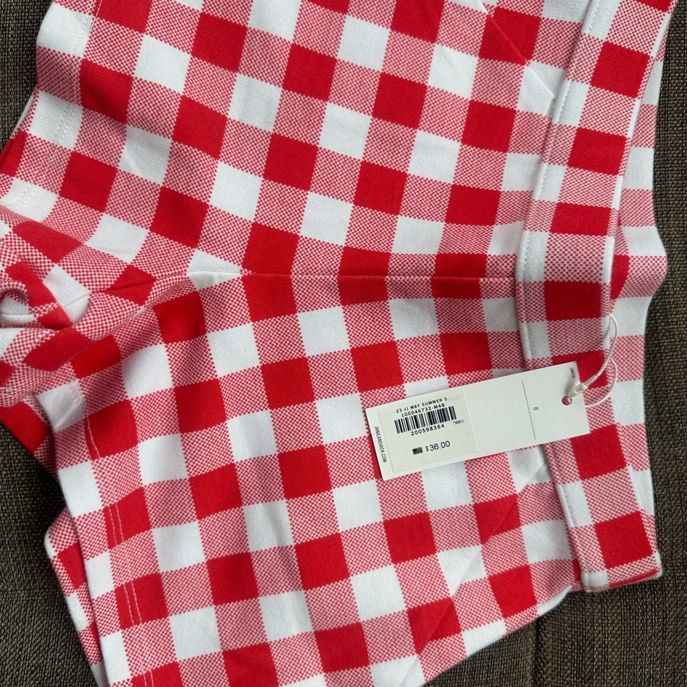 Janie and Jack Red and White Checkered Shorts